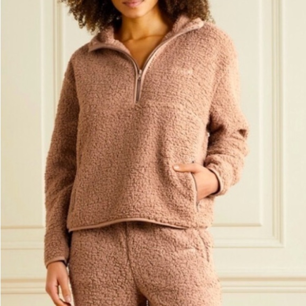 Skims Half Zip Teddy Sherpa Pullover